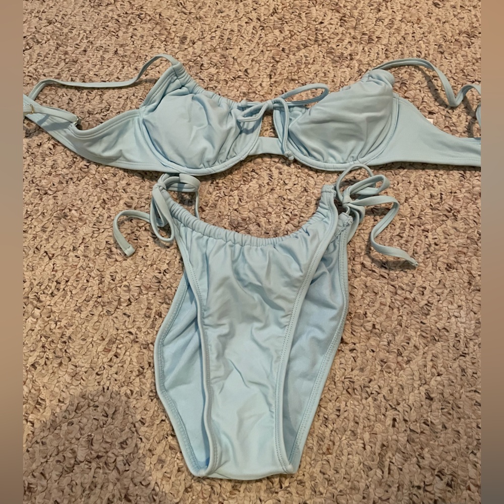 Target brand blue bikini size L